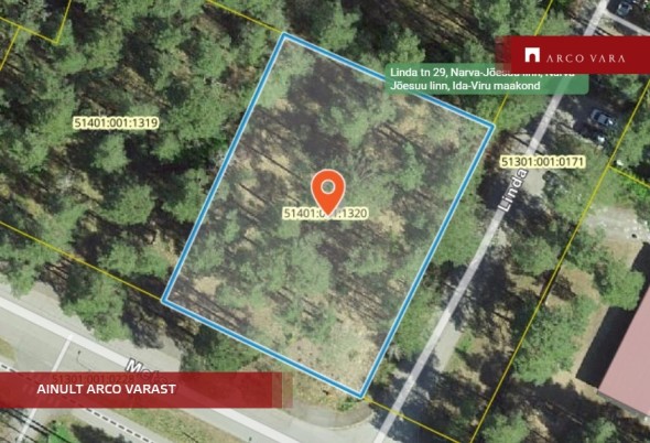 For sale  - land Linda 29, Narva-Jõesuu linn, Ida-Viru maakond