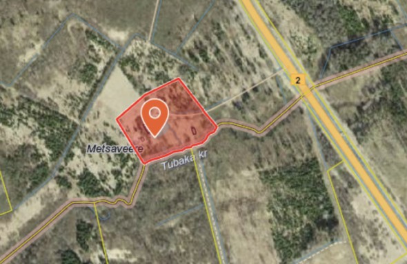 For sale  - land Metsaveere, Altnurga küla, Põltsamaa vald, Jõgeva maakond