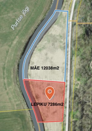 Продаётся земля Lepiku, Lohkuse küla, Lüganuse vald, Ida-Viru maakond