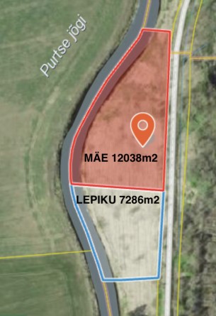 Продаётся земля Mäe, Lohkuse küla, Lüganuse vald, Ida-Viru maakond