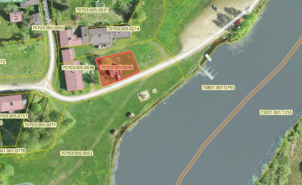 For sale  - land Sadama 3, Võõpsu alevik, Räpina vald, Põlva maakond