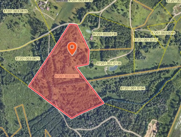 For sale  - land Kännustiku, Vooreküla, Põlva vald, Põlva maakond