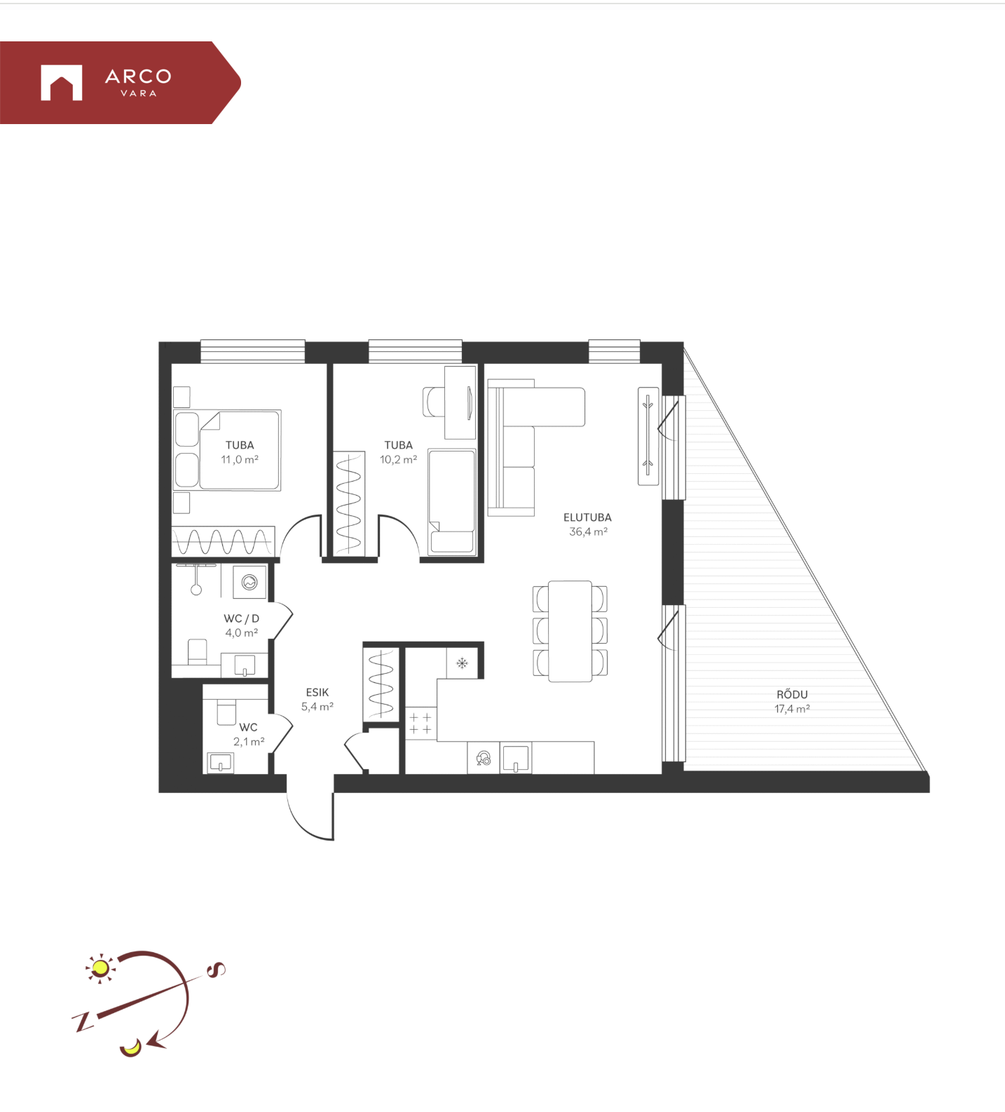 Müüa korter Spordi  3b-12, Kristiine linnaosa, Tallinn, Harju maakond