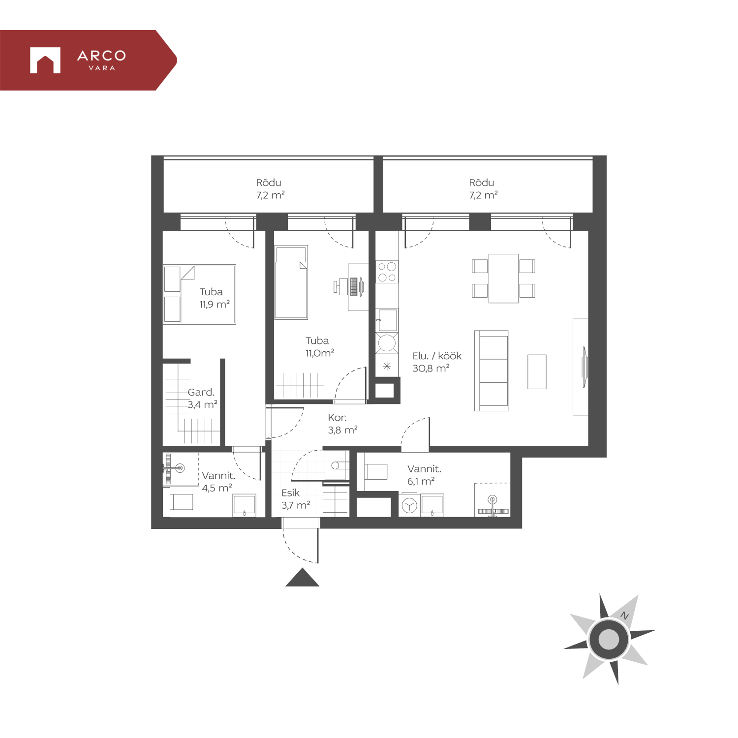 Müüa korter Lammi  8-73, Haabersti linnaosa, Tallinn, Harju maakond