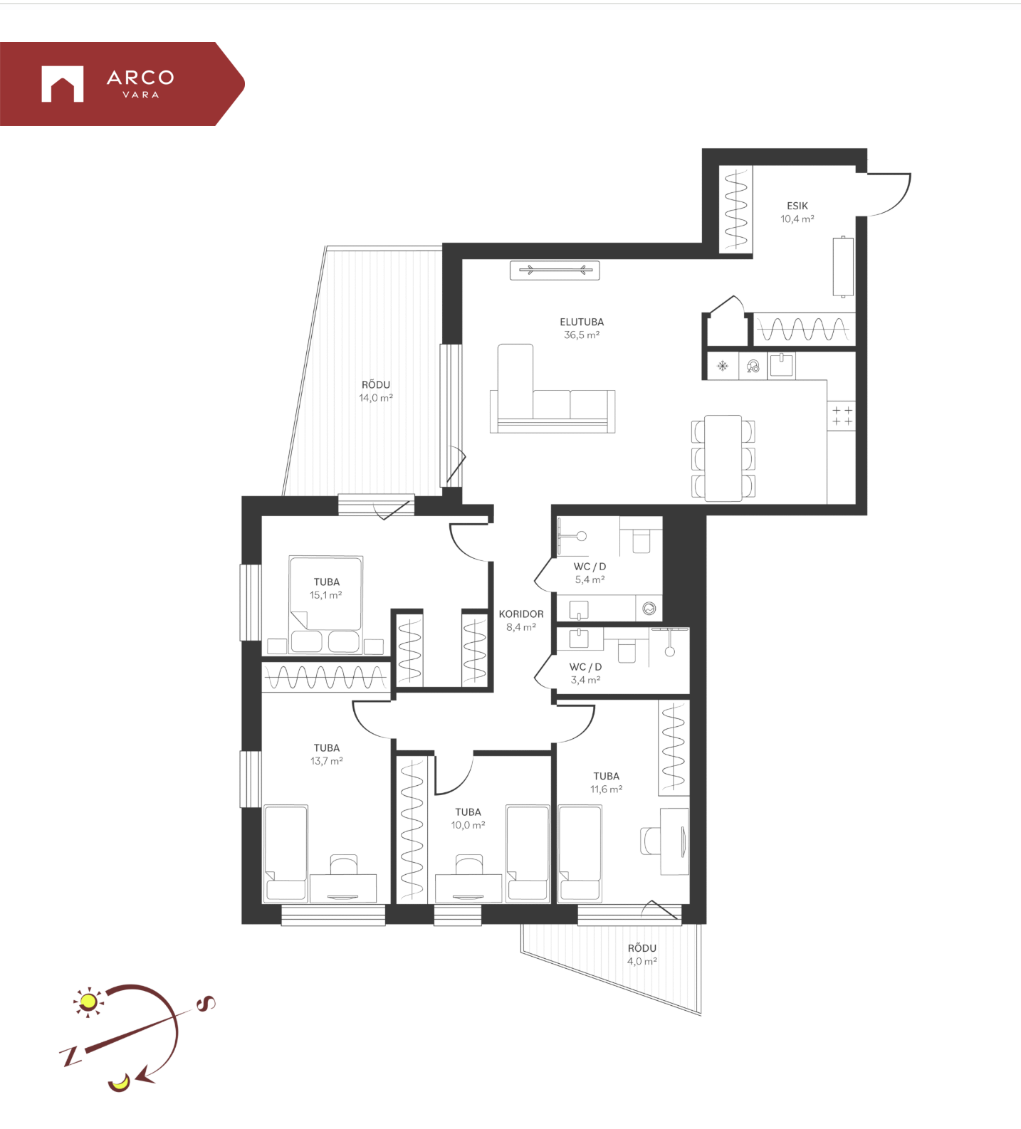 Müüa korter Spordi  3b, Kristiine linnaosa, Tallinn, Harju maakond