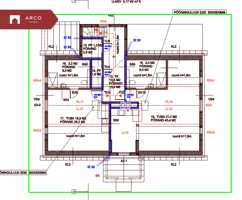 Müüa majaosa Johann Christoph Wöhrmanni puiestee 2, Sindi linn, Tori vald, Pärnu maakond