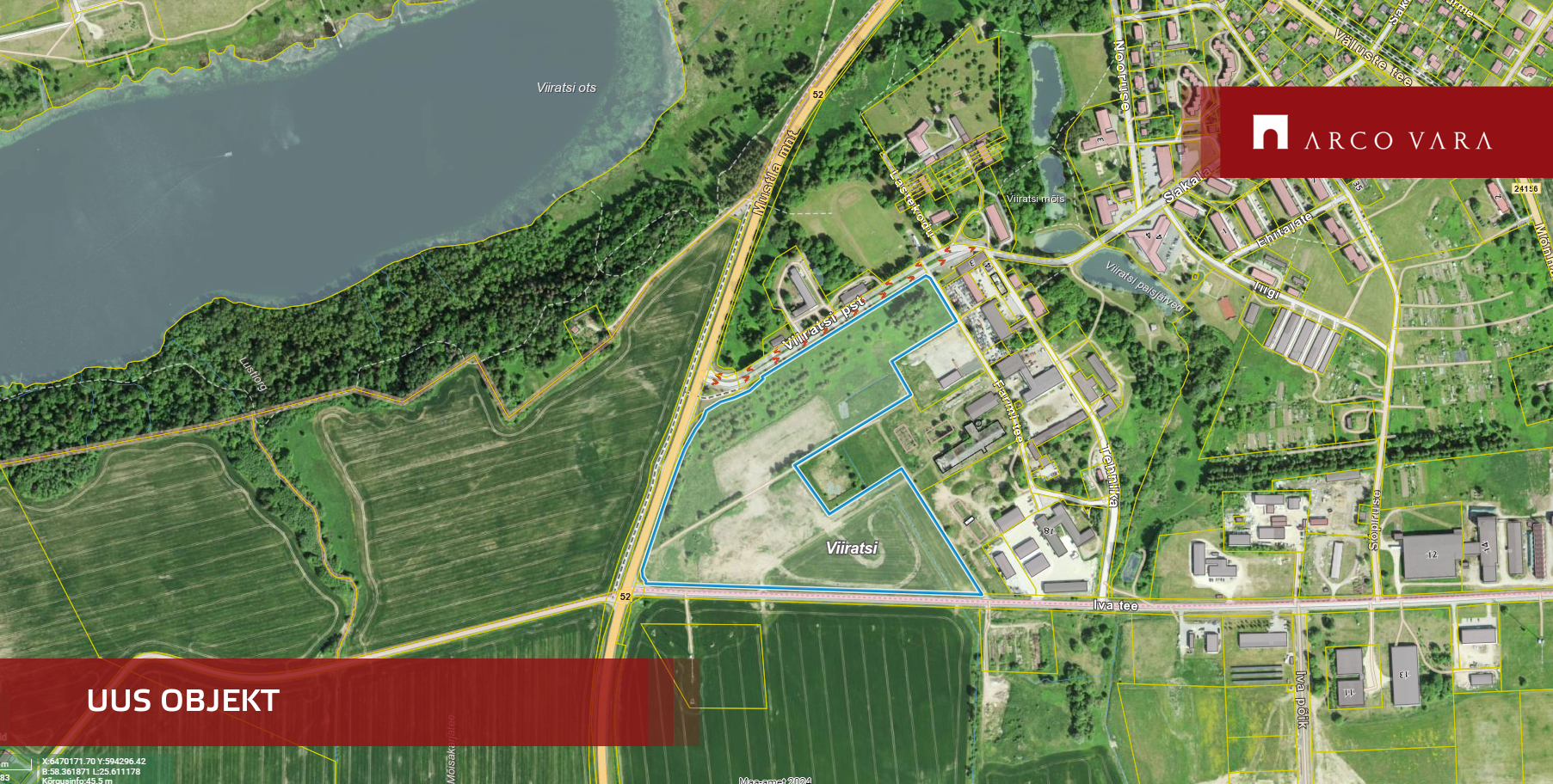 Müüa maa Õunaaia, Viiratsi alevik, Viljandi vald, Viljandi maakond