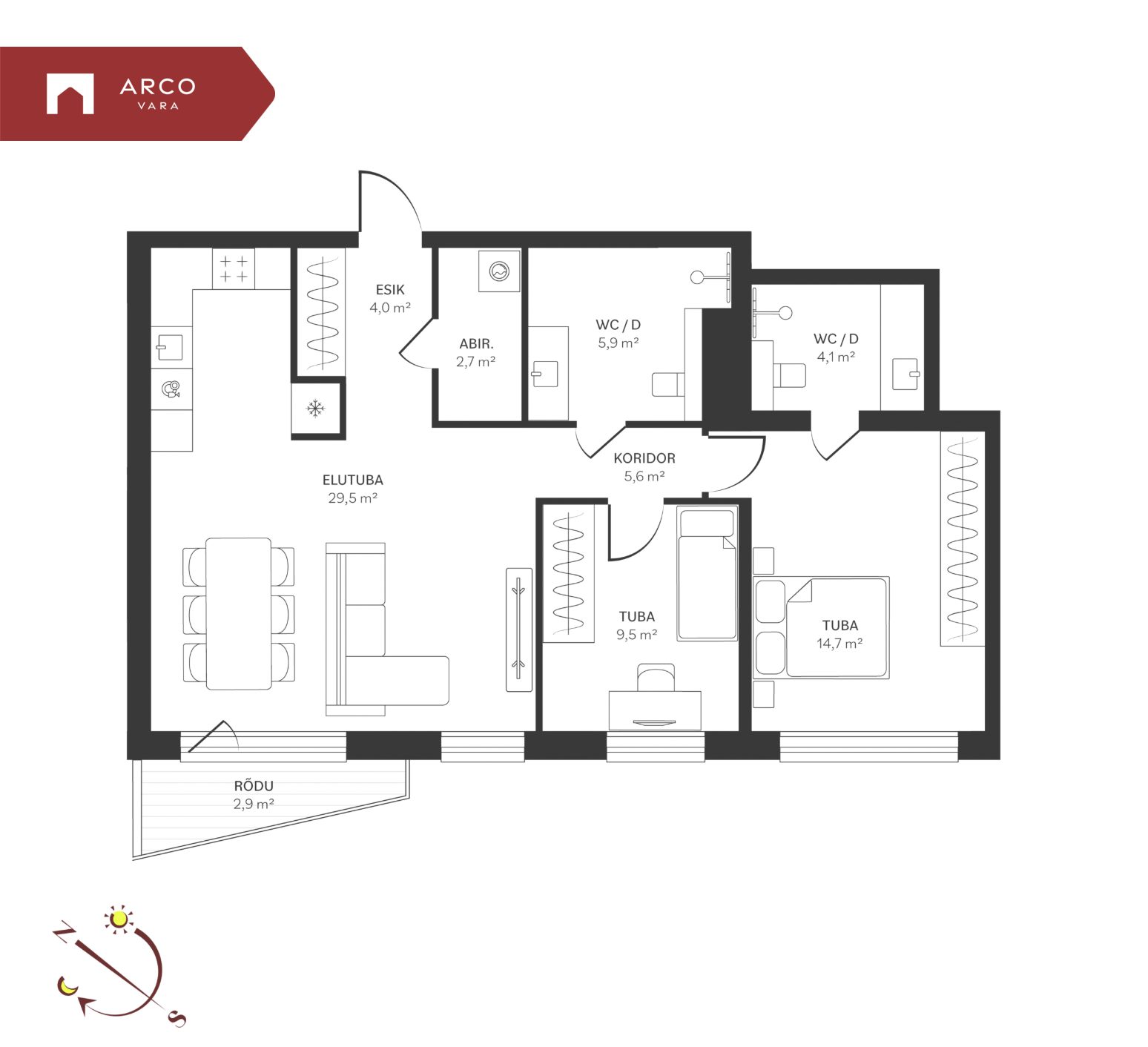 Müüa korter Spordi 3a-17, Kristiine linnaosa, Tallinn, Harju maakond
