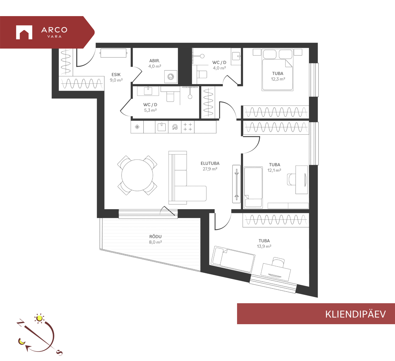 Müüa korter Spordi 3a-7, Kristiine linnaosa, Tallinn, Harju maakond