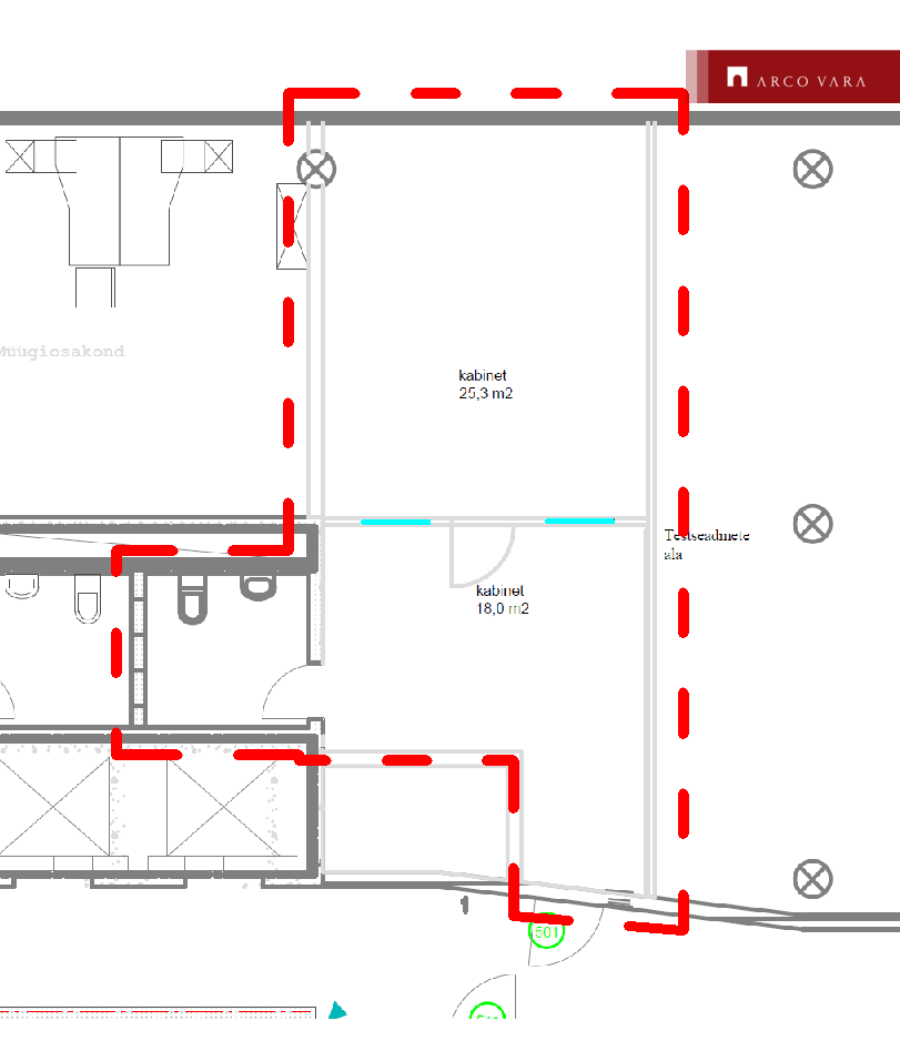 Üürile anda büroopind Peterburi tee 23, Lasnamäe linnaosa, Tallinn, Harju maakond