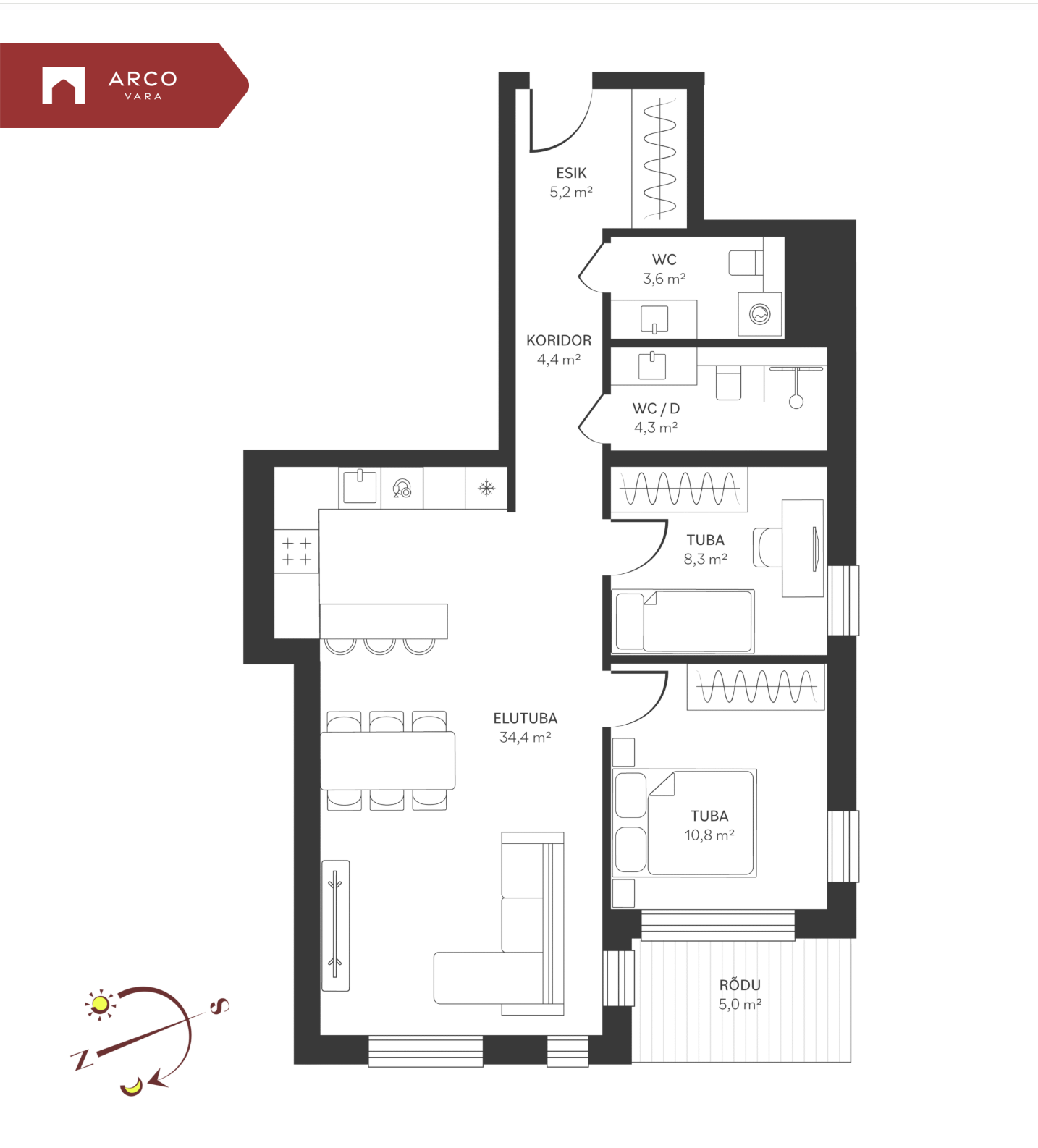 Продаётся квартира Spordi 3b-22, Kristiine linnaosa, Tallinn, Harju maakond