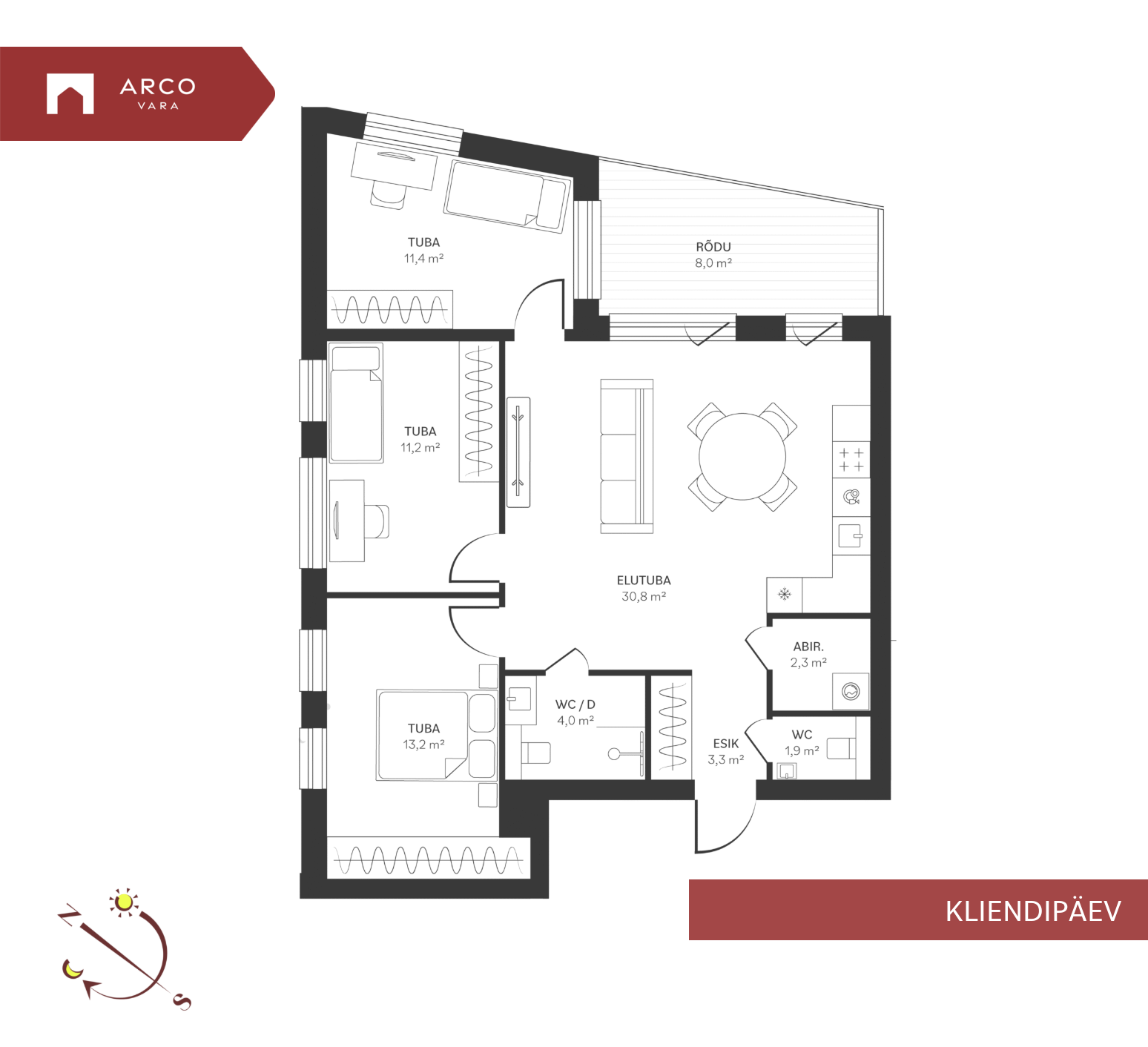 Продаётся квартира Spordi 3a-11, Kristiine linnaosa, Tallinn, Harju maakond