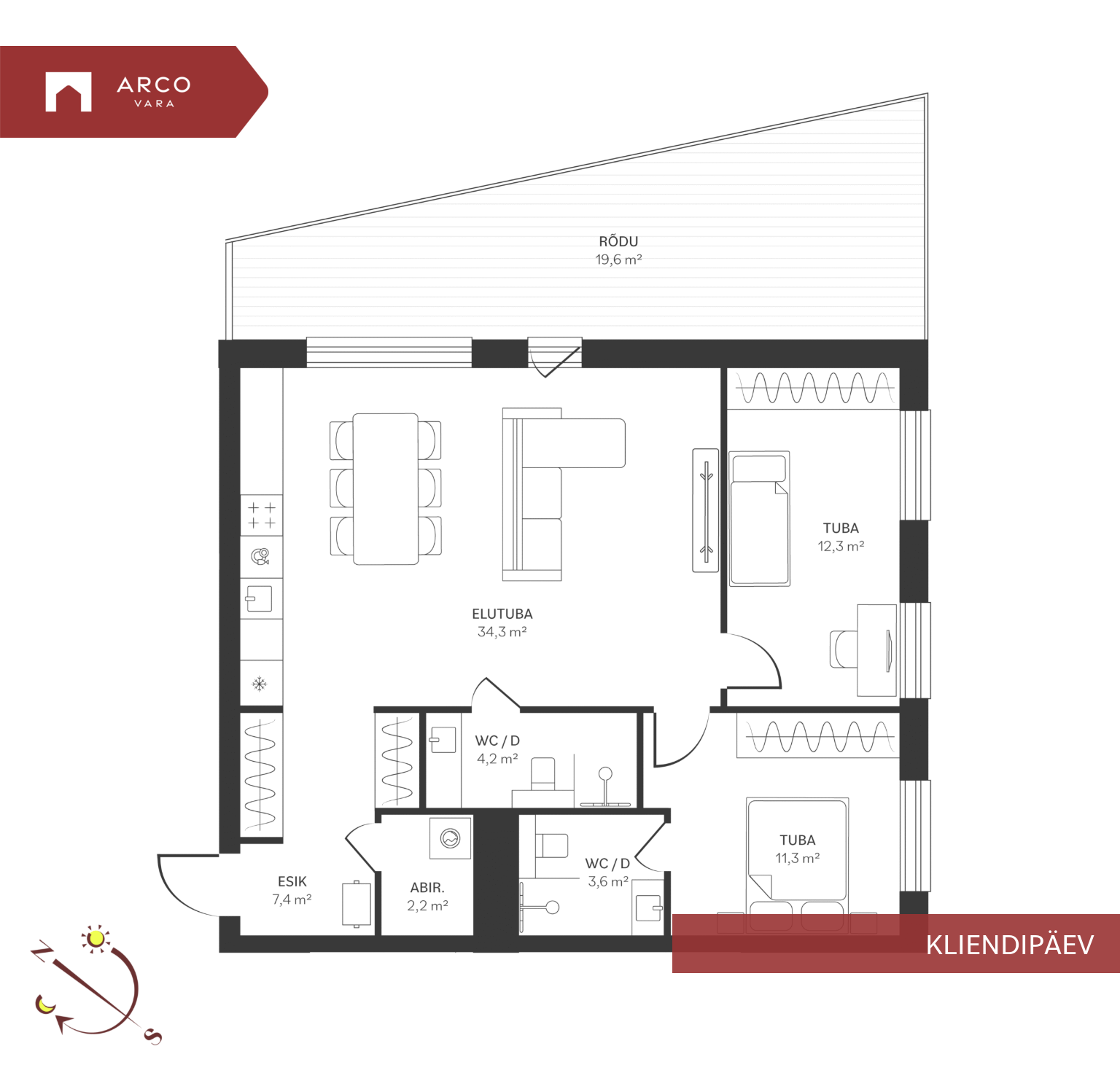 Продаётся квартира Spordi 3a-22, Kristiine linnaosa, Tallinn, Harju maakond
