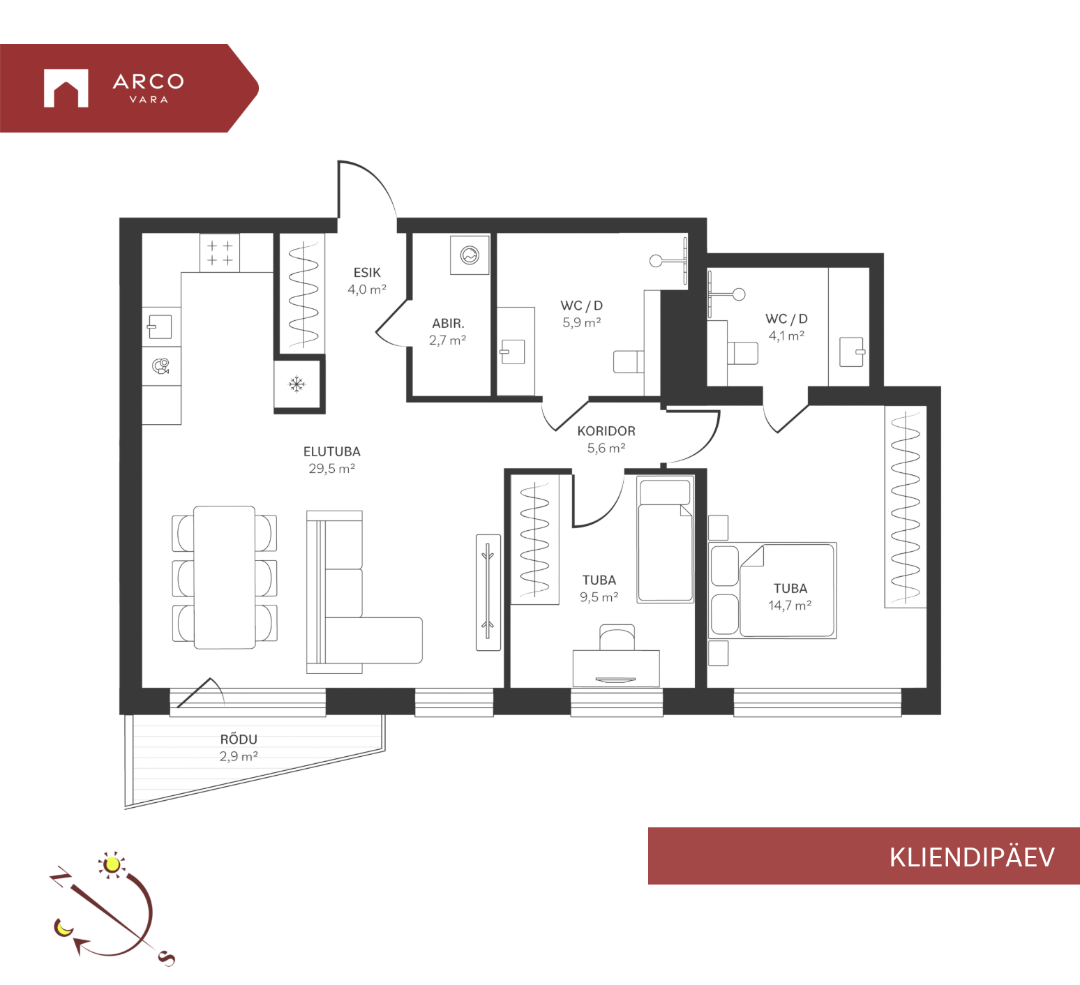 For sale - apartment Spordi 3a-17, Kristiine linnaosa, Tallinn, Harju maakond