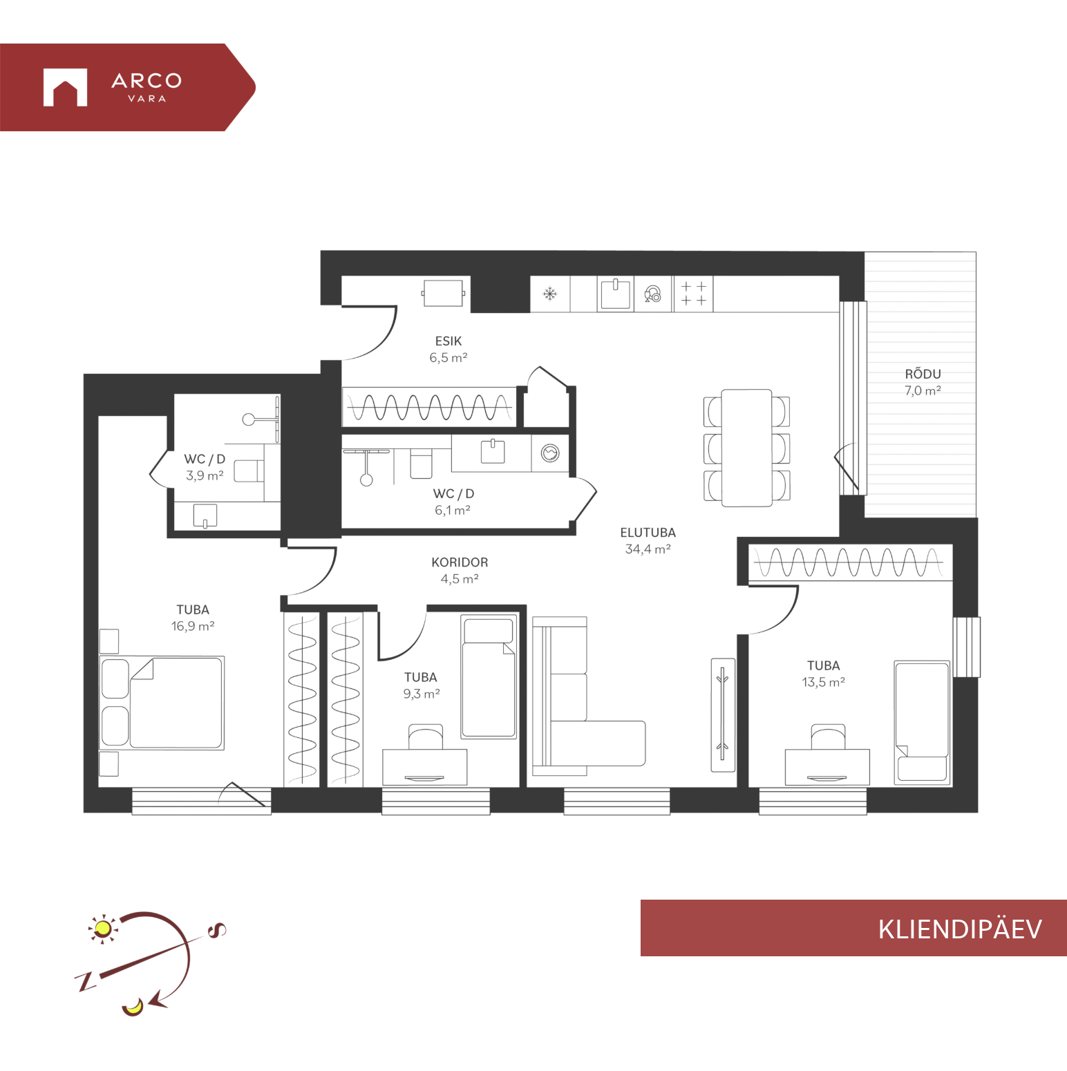 Müüa korter Spordi 3b-26, Kristiine linnaosa, Tallinn, Harju maakond