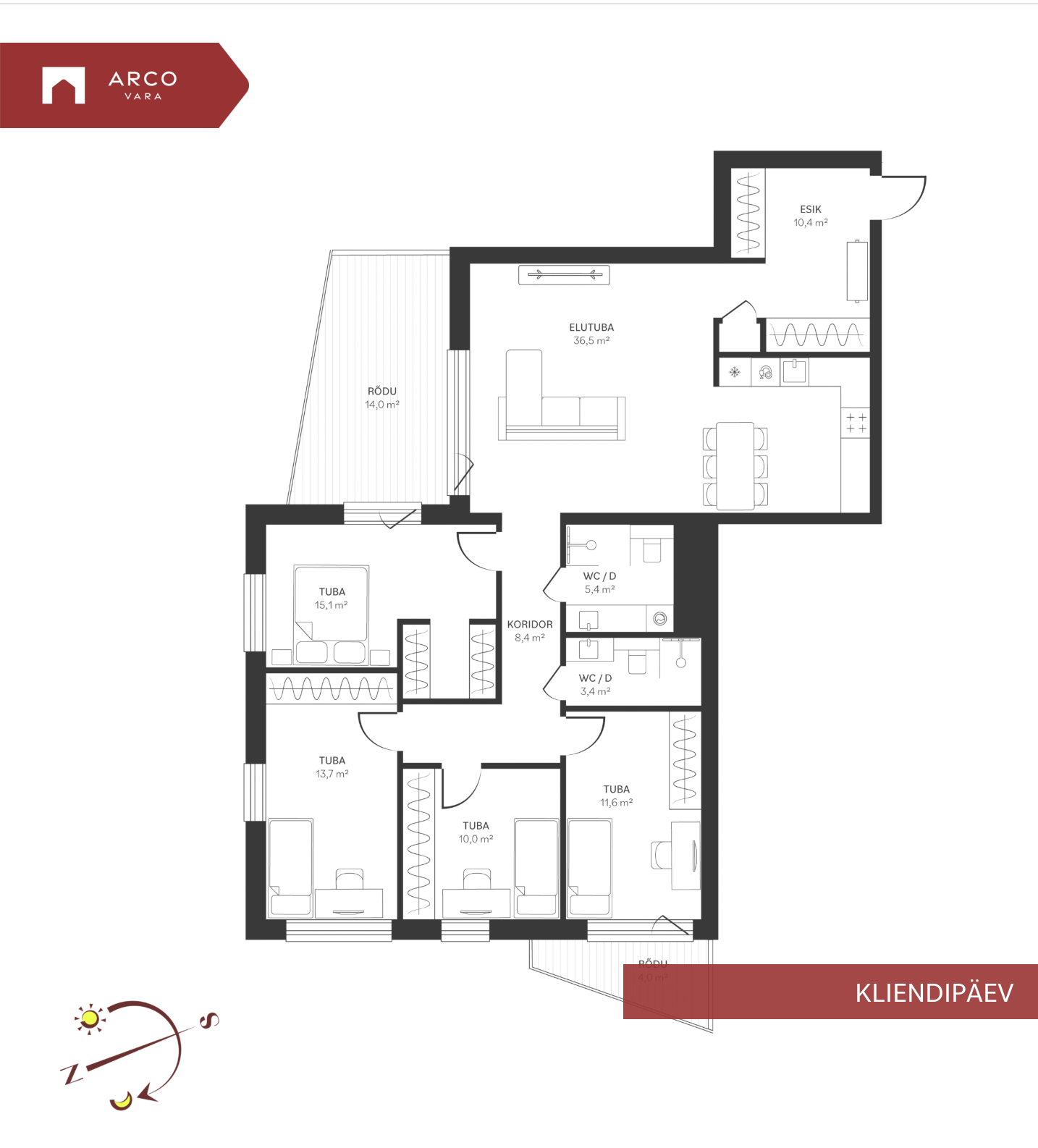 Müüa korter Spordi 3b, Kristiine linnaosa, Tallinn, Harju maakond