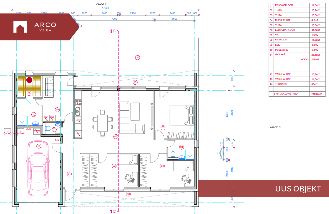 Müüa maja Kullimänniku tee 14, Papsaare küla, Pärnu linn, Pärnu maakond