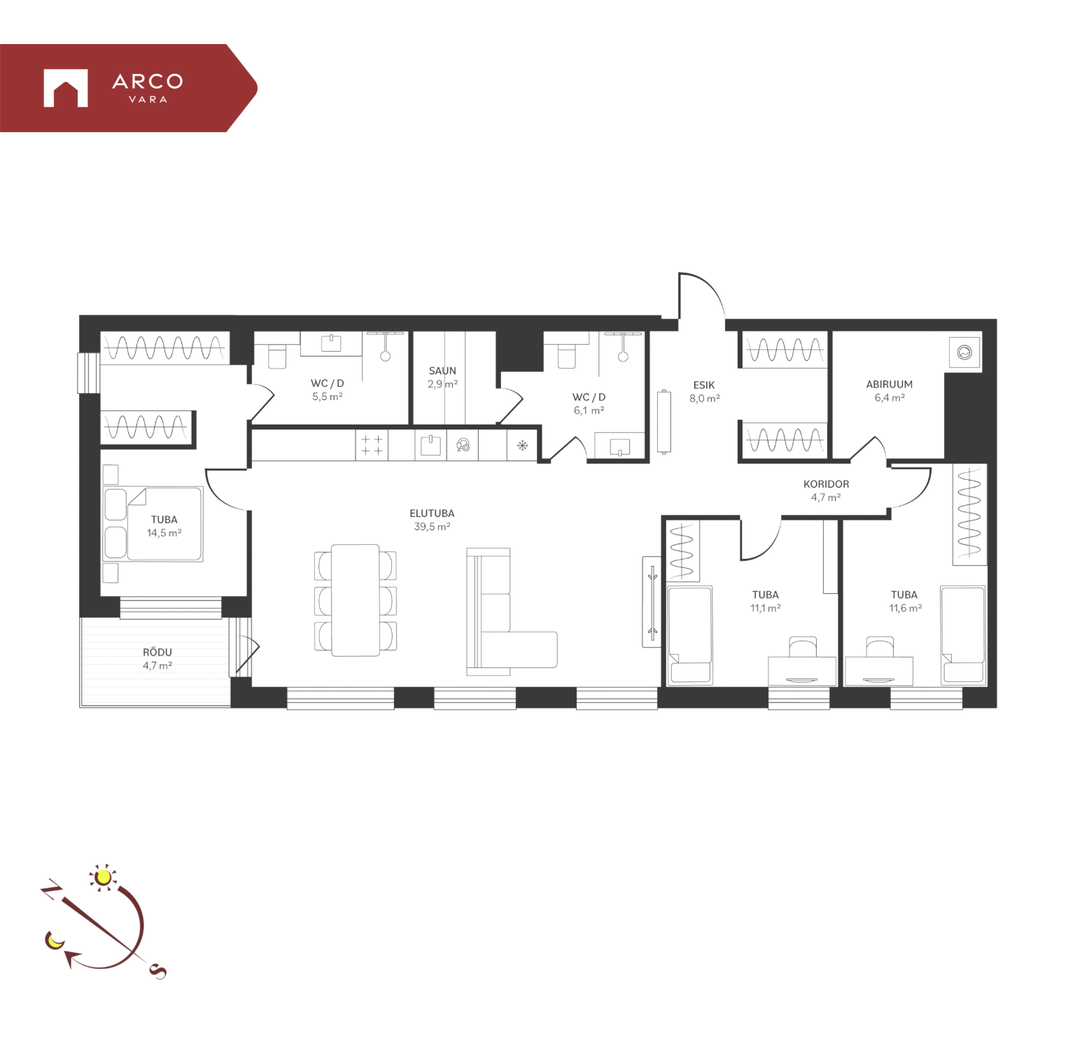 For sale - apartment Spordi 3a, Kristiine linnaosa, Tallinn, Harju maakond