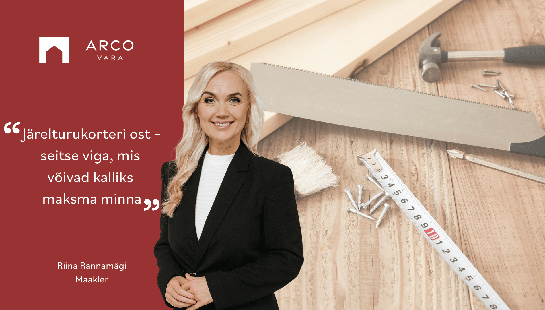Riina Rannamägi: Järelturukorteri ost – seitse viga, mis võivad kalliks maksma minna